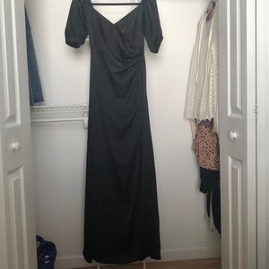 Off the shoulder Black Gown (US Size 6)